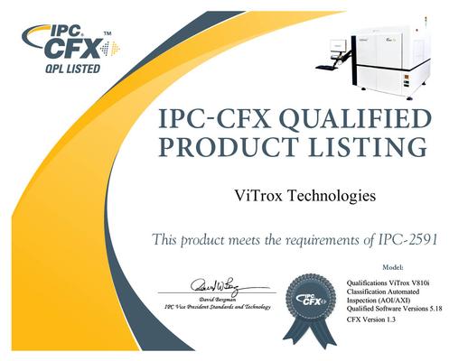 V810i successfully completed the IPC CFX QPL validation